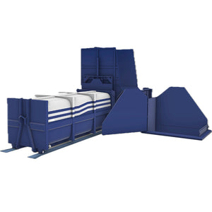 Horizontal Split-Type Waste Transfer Station (Side-Tipping Structure)