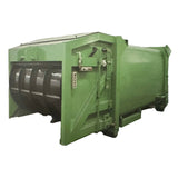 Scraper-type garbage compression bin