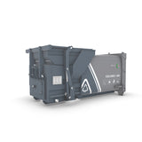 Dump-type integrated garbage compression bin